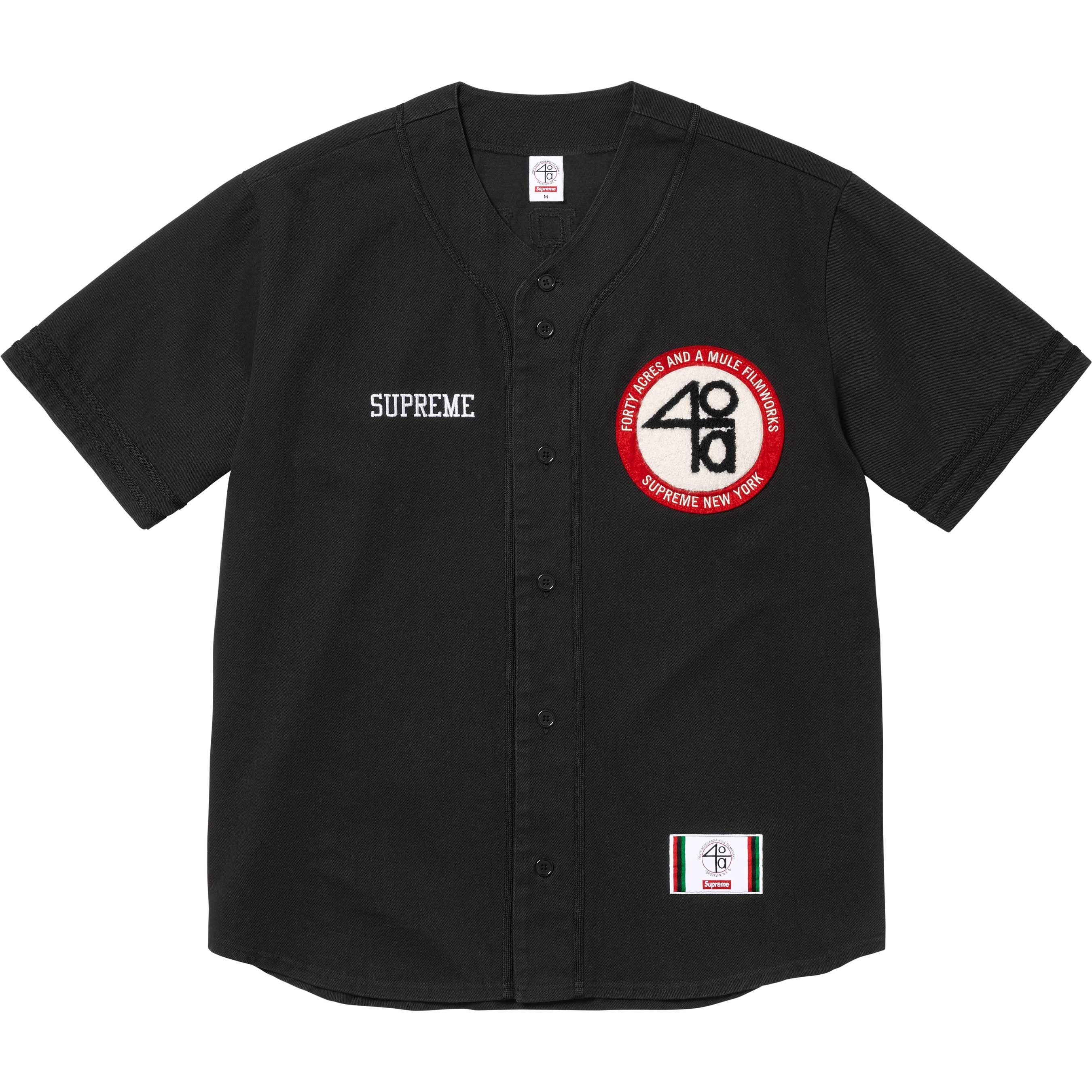Supreme/40 Acres Twill Baseball Jersey view 2